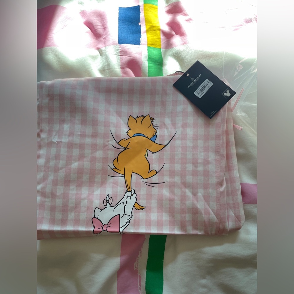 BNWT Cakeworthy Disney Artistocats Pink Gingham Elastic Waist Lounge Pant - Picture 13 of 14